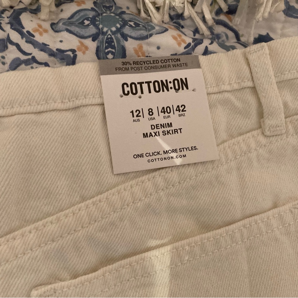COTTON ON Denim Maxi skirt NWT - Picture 3 of 3